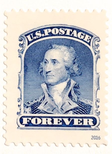 100 Blue Forever Classics Postage Stamps Unused Vintage Style George Washington Forever Stamps Blue Classical Forever Stamps for Mailing